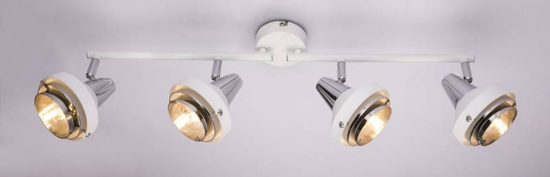 GLOBO LIGHTING Deckenleuchte Deckenleuchte Wohnzimmer Deckenstrahler 4 Flammig Deckenlampe Weiß von GLOBO LIGHTING