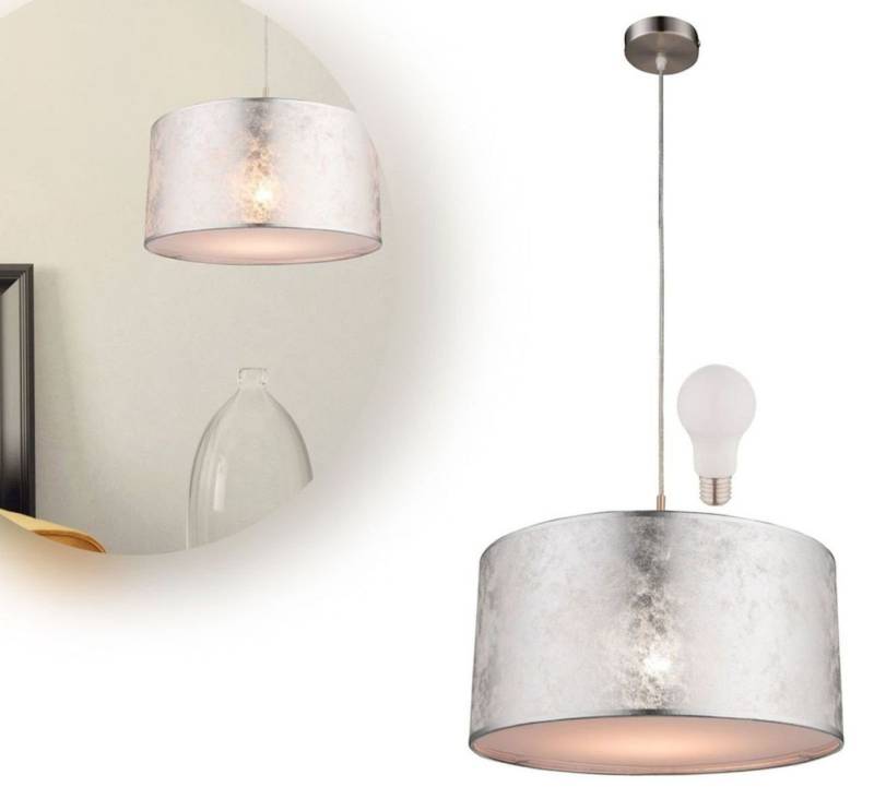 bmf-versand Hängeleuchte Hängeleuchte Esszimmer Pendelleuchte LED Wohnzimmer Hängelampe Silber, modern, LED wechselbar, Warmweiß, Pendellampe von bmf-versand