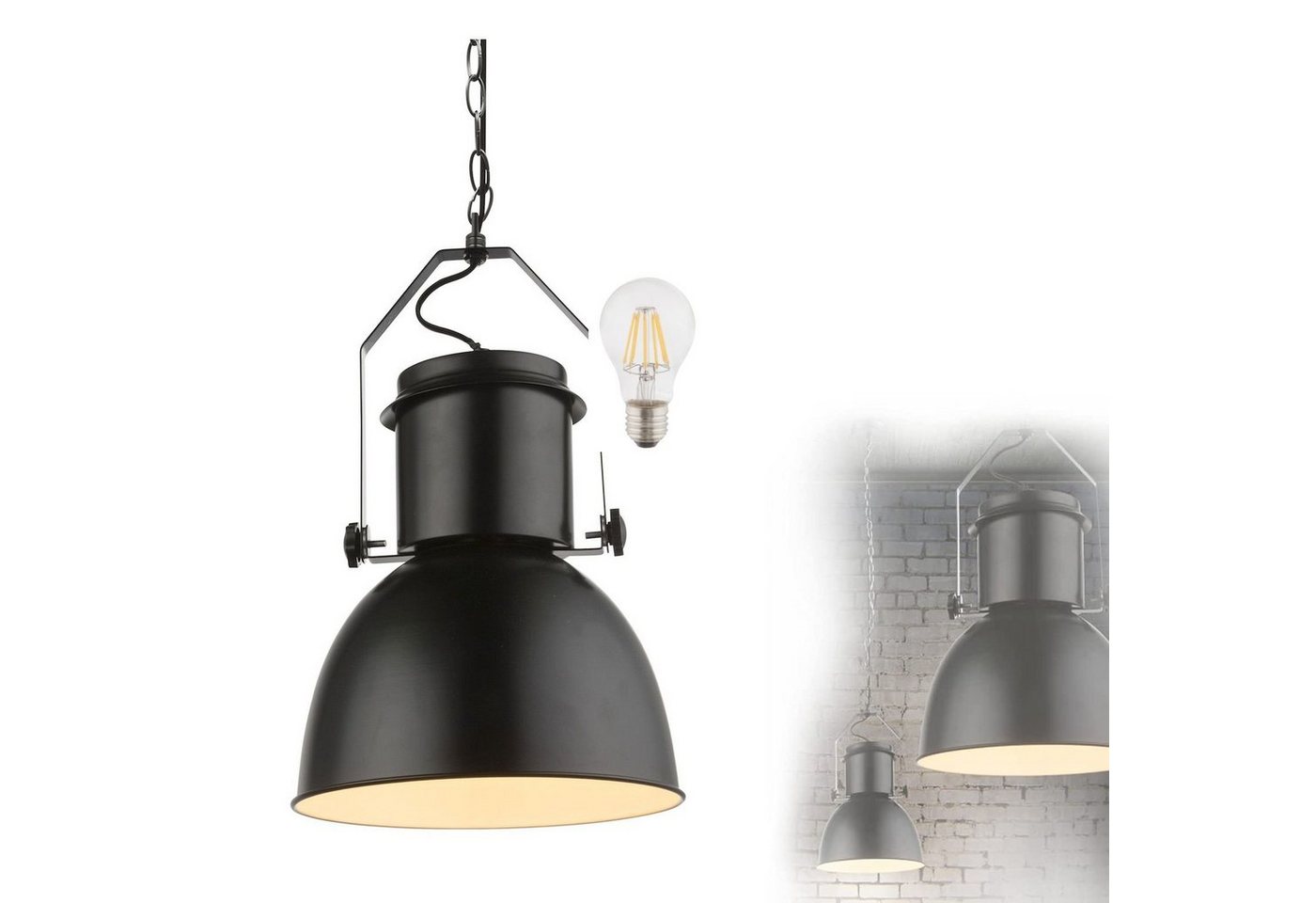 bmf-versand Hängeleuchte Hängeleuchte Esszimmer Pendelleuchte LED Wohnzimmer Hängelampe, industrial, modern, LED wechselbar, Warmweiß bmf-versand Hängeleuchte Hängeleuchte Esszimmer Pendelleuchte LED Wohnzimmer Hängelampe, industrial, modern, LED wechselbar, Warmweiß von bmf-versand