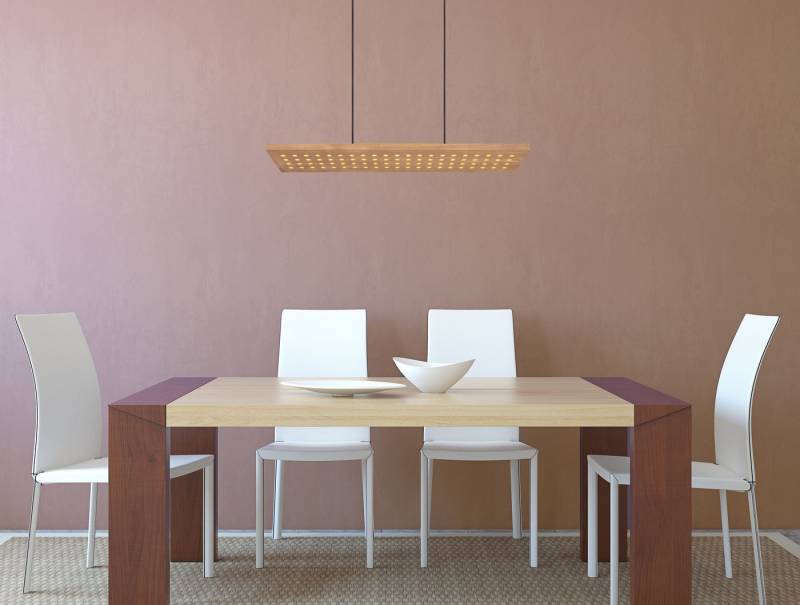 GLOBO LIGHTING Hängeleuchte LED Hängelampe Hängeleuchte Wohnzimmer Esszimmer Holz braun Metall von GLOBO LIGHTING
