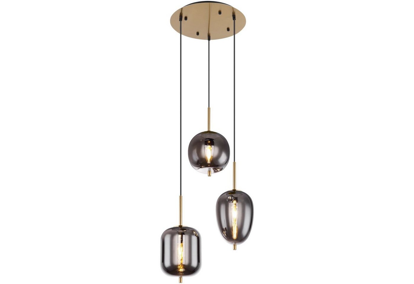 GLOBO LIGHTING Hängeleuchte Hängeleuchte Esszimmer Pendelleuchte Wohnzimmer Hängelampe Glas, schwarz, ohne Leuchtmittel, Lichtfarbe ist abhängig vom Leuchtmittel, Pendellampe GLOBO LIGHTING Hängeleuchte Hängeleuchte Esszimmer Pendelleuchte Wohnzimmer Hängelampe Glas, schwarz, ohne Leuchtmittel, Lichtfarbe ist abhängig vom Leuchtmittel, Pendellampe von GLOBO LIGHTING