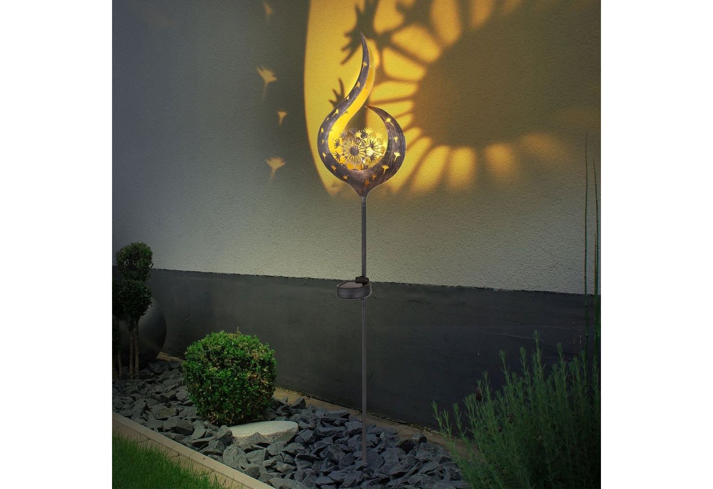 Globo LED Solarleuchte Solarleuchte Garten Skulptur Solarlampe Außen Außenleuchte Solar 36529 von Globo