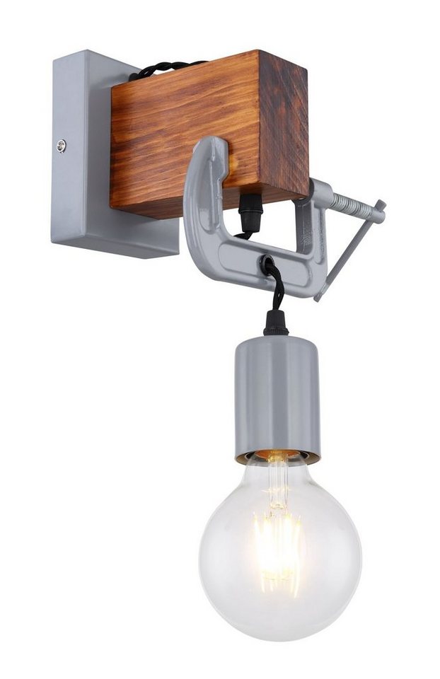 GLOBO LIGHTING Wandleuchte Wandleuchte Innen Wandlampe Wohnzimmer Schlafzimmer Flur Holz Antik von GLOBO LIGHTING