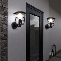 Globo Lighting - 2er Set Wand Laterne Fassaden Beleuchtung alu Terrassen Lampe schwarz im Set inkl. led Leuchtmittel Globo Lighting - 2er Set Wand Laterne Fassaden Beleuchtung alu Terrassen Lampe schwarz im Set inkl. led Leuchtmittel von GLOBO LIGHTING