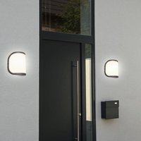 Außenlampe Wandleuchte Eingangsbeleuchtung Garten Außenleuchte aus Aluminium, anthrazit, 1x E27, BxH 14x20 cm, 2er Set Außenlampe Wandleuchte Eingangsbeleuchtung Garten Außenleuchte aus Aluminium, anthrazit, 1x E27, BxH 14x20 cm, 2er Set von GLOBO LIGHTING