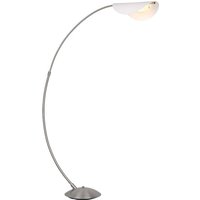 Bogenleuchte Stehlampe Standleuchte led dimmbar nickel matt opal Wohnzimmer Bogenleuchte Stehlampe Standleuchte led dimmbar nickel matt opal Wohnzimmer von GLOBO LIGHTING