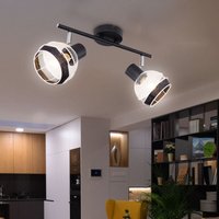 Globo Lighting - Decken Spot Lampe beweglich Strahler Hanfseil Metall Gitter Schwarz Beleuchtung von GLOBO LIGHTING
