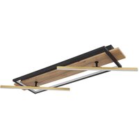 Deckenlampe Deckenleuchte Dreh-Schwenkbar 2x Spots LED Messing Holzoptik L 81 cm von GLOBO LIGHTING