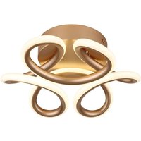 Globo Lighting - Deckenlampe Deckenleuchte Wohnzimmerleuchte Designlampe champagner led d 26 cm von GLOBO LIGHTING