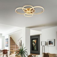 Globo Lighting - Deckenlampe Deckenleuchte Wohnzimmerleuchte led Champagnerfarben Ringe l 110 cm Globo Lighting - Deckenlampe Deckenleuchte Wohnzimmerleuchte led Champagnerfarben Ringe l 110 cm von GLOBO LIGHTING