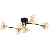 Globo Lighting - Deckenlampe Wohnzimmerleuchte Kristallleuchte Blumen gold schwarz 6-Flammig G9 Globo Lighting - Deckenlampe Wohnzimmerleuchte Kristallleuchte Blumen gold schwarz 6-Flammig G9 von GLOBO LIGHTING