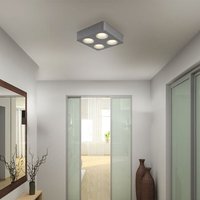 Globo Lighting - Deckenleuchte Deckenlampe Wohnzimmerlampe Aluminium Küchenlampe led l 22,4 cm von GLOBO LIGHTING