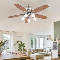 Deckenventilator mit Beleuchtung und Fernbedienung 3 Stufen Zugschalter Dimmfunktion 130 cm Deckenventilator mit Beleuchtung und Fernbedienung 3 Stufen Zugschalter Dimmfunktion 130 cm von GLOBO LIGHTING