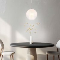 Globo Lighting - Esszimmerleuchte Kugellampe Hängeleuchte Glas opal klar verchromt E27 von GLOBO LIGHTING