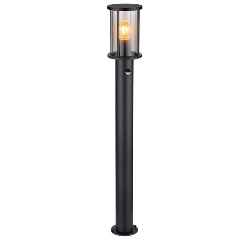 GLOBO LIGHTING Außen-Stehlampe, Leuchtmittel nicht inklusive, Außenlampe Stehlampe Wegeleuchte Außenlaterne Edelstahl Rauchglas E27 von GLOBO LIGHTING