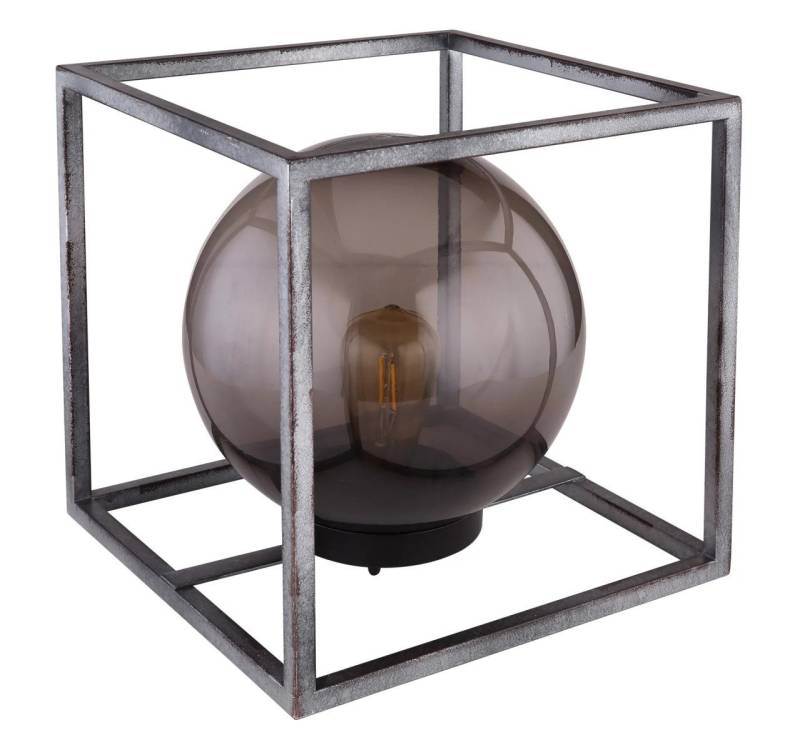GLOBO LIGHTING Außen-Stehlampe Globo LED Solar-Tischleuchte Metall Rauchglas 23cm, Inkl. Leuchtmittel, Nicht dimmbar nicht Smart Home-fähig ohne Bewegungsmelder von GLOBO LIGHTING