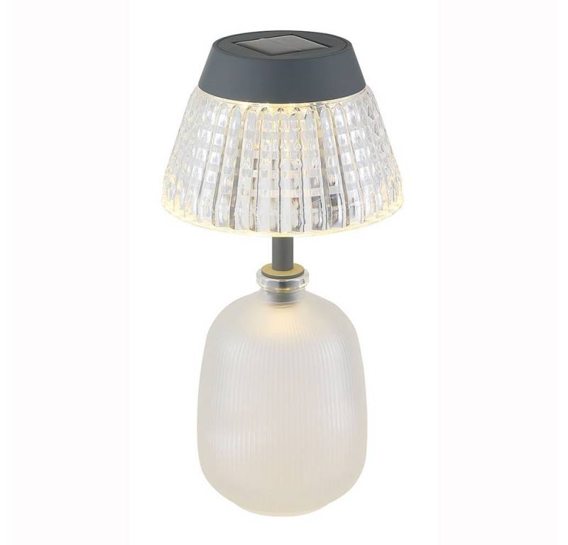 GLOBO LIGHTING Außen-Tischleuchte, Leuchtmittel nicht inklusive, Solarleuchte Tischlampe Tischleuchte Gartenlampe Akku Glas satiniert GLOBO LIGHTING Außen-Tischleuchte, Leuchtmittel nicht inklusive, Solarleuchte Tischlampe Tischleuchte Gartenlampe Akku Glas satiniert von GLOBO LIGHTING