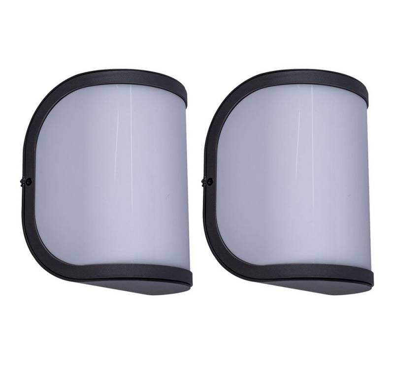 GLOBO LIGHTING Außen-Wandleuchte, Leuchtmittel nicht inklusive, Außenwandlampe Haustürlampe Fassadenlampe anthrazit Gartenlampe 2x von GLOBO LIGHTING
