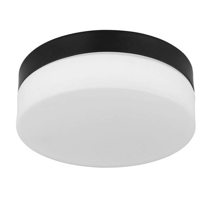 GLOBO LIGHTING Außen-Wandleuchte, Leuchtmittel nicht inklusive, Deckenleuchte Außenleuchte Gartenlampe IP44 Alu Schwarz D 18,4 cm von GLOBO LIGHTING