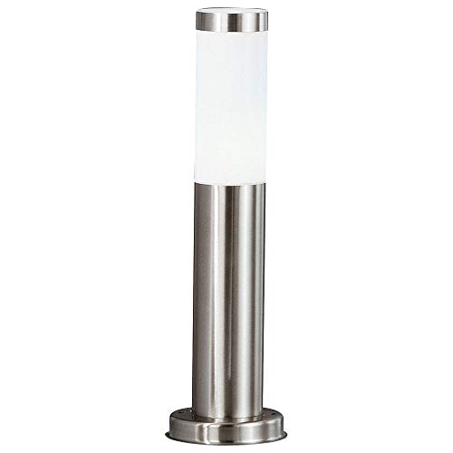 GLOBO Außenstehleuchte Wegeleuchte Gartenleuchte, Edelstahl, Silber, E27, H 45 cm GLOBO Außenstehleuchte Wegeleuchte Gartenleuchte, Edelstahl, Silber, E27, H 45 cm von GLOBO