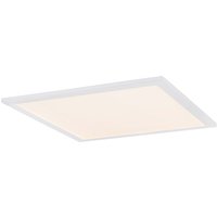 GLOBO LIGHTING Deckenleuchte, (BxHxL): 45 x 5,5 x 45 cm, Aluminium, 30 W - weiss von GLOBO LIGHTING