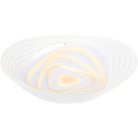 GLOBO LIGHTING Deckenleuchte, (BxHxL): 48,8 x 6,5 x 50,2 cm, Metall, 40 W - weiss von GLOBO LIGHTING