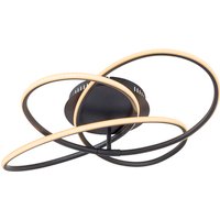 GLOBO LIGHTING Deckenleuchte, (BxHxL): 60 x 12,7 x 60 cm, Metall, 30 W - schwarz von GLOBO LIGHTING