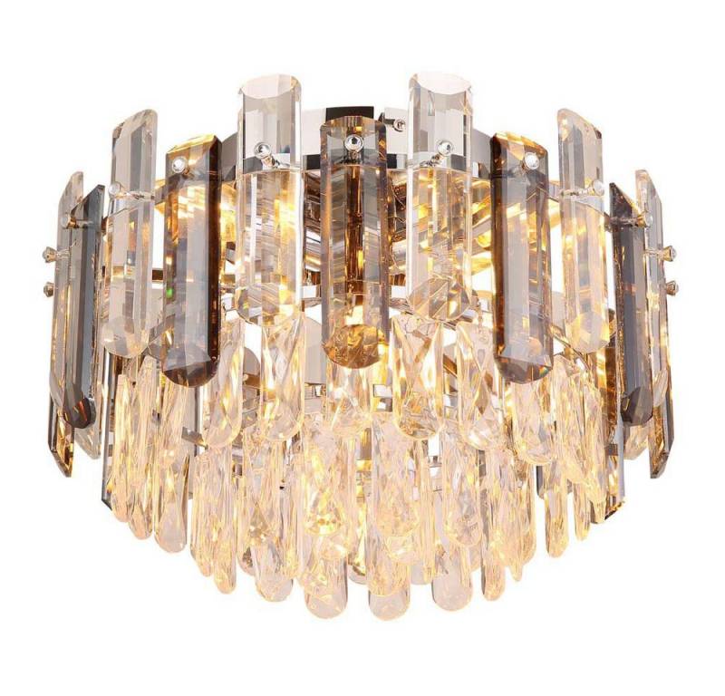 GLOBO LIGHTING Deckenleuchte, Leuchtmittel nicht inklusive, Deckenlampe Deckenleuchte Wohnzimmerlampe Glasstäbe Kristalle 5 von GLOBO LIGHTING