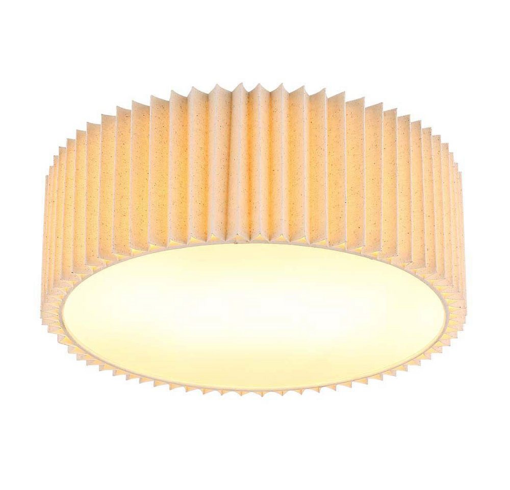 GLOBO LIGHTING Deckenleuchte, Leuchtmittel nicht inklusive, Deckenleuchte Deckenlampe Wohnzimmerlampe Metall Weiß Textil Natur D GLOBO LIGHTING Deckenleuchte, Leuchtmittel nicht inklusive, Deckenleuchte Deckenlampe Wohnzimmerlampe Metall Weiß Textil Natur D von GLOBO LIGHTING
