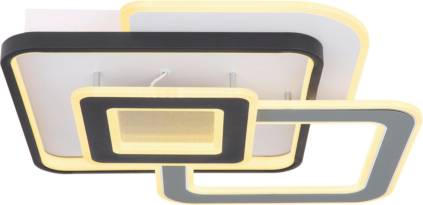 GLOBO LIGHTING Deckenleuchte BRIENNA, LED fest integriert, Warmweiß, Deckenlampe Wohnzimmer-Leuchte Schlafzimmer-Leuchte Flur Küche von GLOBO LIGHTING