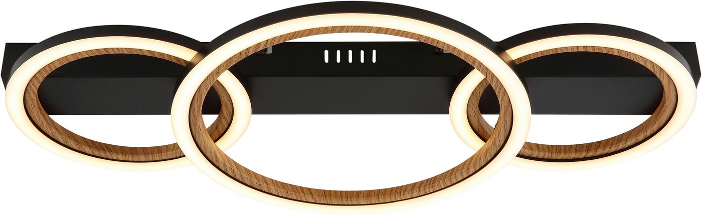 GLOBO LIGHTING Deckenleuchte DAKARI I, LED fest integriert, Warmweiß, Deckenlampe Wohnzimmer-Leuchte Schlafzimmer-Leuchte Flur Küche von GLOBO LIGHTING