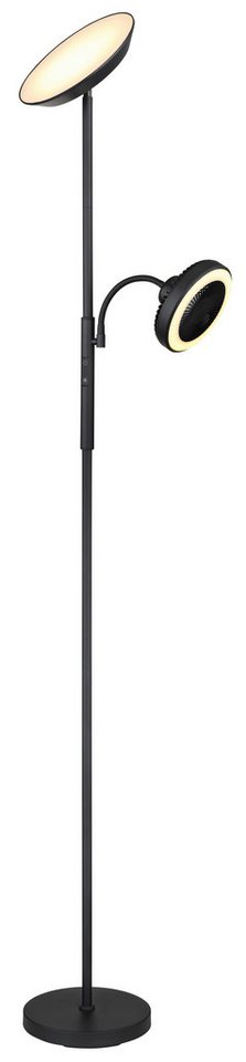 GLOBO LIGHTING Deckenfluter DAVYD Stehlampe mit Leselicht und Ventilator, Dimmfunktion, Ventilatorfunktion, LED fest integriert, Deckenfluter Metall schwarz matt, Ventilatorfunktion, CCT, dimmbar GLOBO LIGHTING Deckenfluter DAVYD Stehlampe mit Leselicht und Ventilator, Dimmfunktion, Ventilatorfunktion, LED fest integriert, Deckenfluter Metall schwarz matt, Ventilatorfunktion, CCT, dimmbar von GLOBO LIGHTING