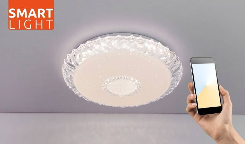 GLOBO LIGHTING Deckenleuchte Deckenleuchte LED Wohnzimmer Deckenlampe Farbwechsel Dimmbar von GLOBO LIGHTING