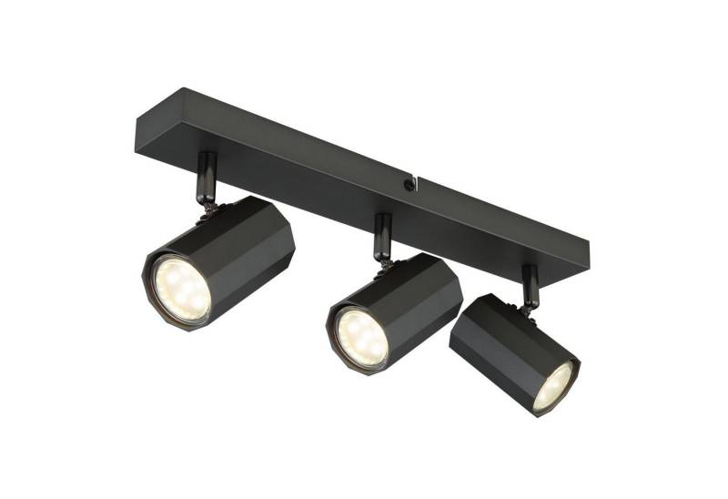 GLOBO LIGHTING Deckenleuchte Deckenleuchte Wohnzimmer Deckenlampe Alu Deckenstrahler 3-flammig von GLOBO LIGHTING
