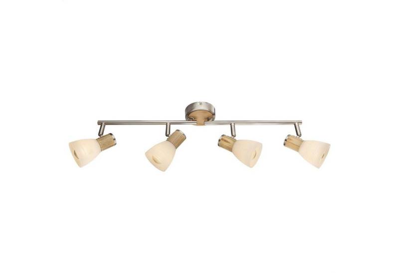 GLOBO LIGHTING Deckenleuchte Deckenleuchte Wohnzimmer Deckenlampe Deckenstrahler Holz 4 Flammig von GLOBO LIGHTING
