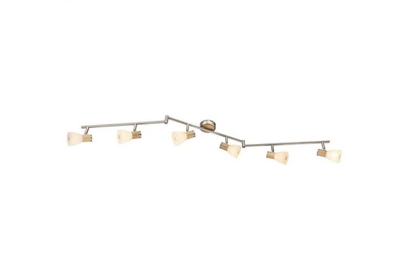 GLOBO LIGHTING Deckenleuchte Deckenleuchte Wohnzimmer Deckenlampe Deckenstrahler Holz 6 Flammig von GLOBO LIGHTING