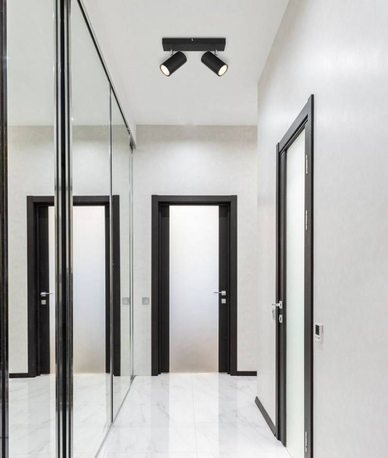 GLOBO LIGHTING Deckenleuchte Deckenleuchte Wohnzimmer Deckenlampe Deckenstrahler Schwarz 57911-2B von GLOBO LIGHTING