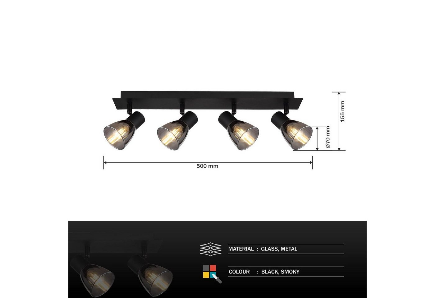 GLOBO LIGHTING Deckenleuchte Deckenleuchte Wohnzimmer Deckenlampe Schlafzimmer Deckenstrahler GLOBO LIGHTING Deckenleuchte Deckenleuchte Wohnzimmer Deckenlampe Schlafzimmer Deckenstrahler von GLOBO LIGHTING