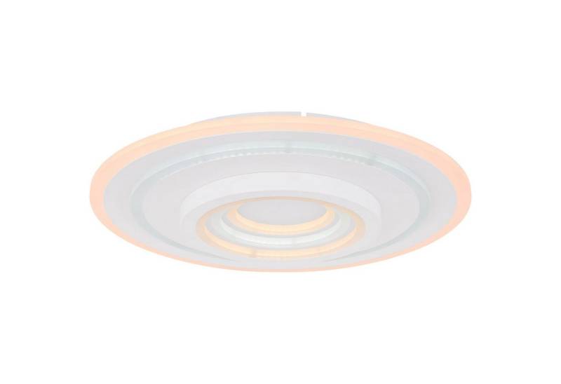GLOBO LIGHTING Deckenleuchte Deckenleuchte Wohnzimmer LED Deckenlampe Dimmbar Fernbedienung Weiß von GLOBO LIGHTING