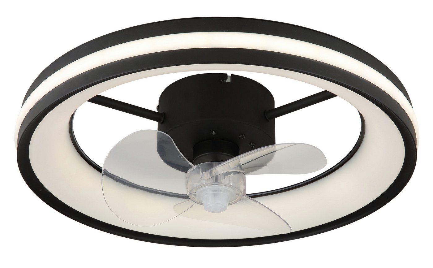 GLOBO LIGHTING Deckenleuchte GATIAN, Dimmfunktion, Fernbedienung, Infrarot inkl., Memoryfunktion, Nachtlichtfunktion, Timerfunktion, Ventilatorfunktion, mehrere Helligkeitsstufen, LED fest integriert, Ventilator/ Büro / Wohnbereich / Schlafzimmer / schwarz / rund GLOBO LIGHTING Deckenleuchte GATIAN, Dimmfunktion, Fernbedienung, Infrarot inkl., Memoryfunktion, Nachtlichtfunktion, Timerfunktion, Ventilatorfunktion, mehrere Helligkeitsstufen, LED fest integriert, Ventilator/ Büro / Wohnbereich / Schlafzimmer / schwarz / rund von GLOBO LIGHTING