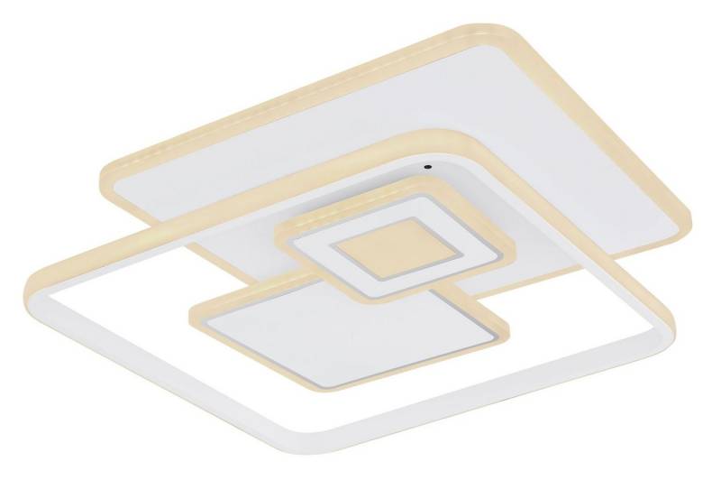 GLOBO LIGHTING Deckenleuchte GLOBO Lighting Deckenleuchte RODERICK LBH 50x50x6 cm weiß Deckenlampe, Warmweiß von GLOBO LIGHTING