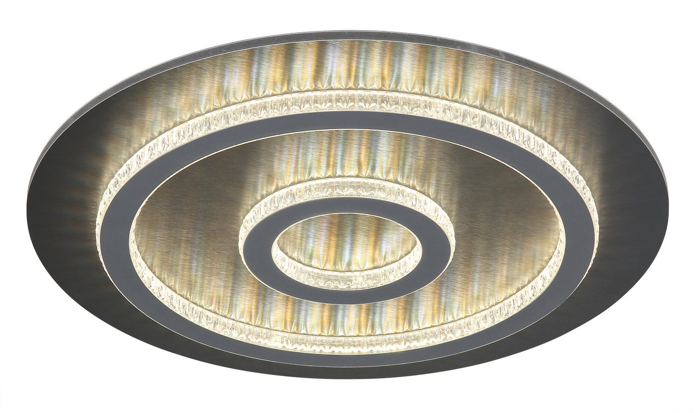 GLOBO LIGHTING Deckenleuchte JAYDEN, Dimmfunktion, Memoryfunktion, Nachtlichtfunktion, Timerfunktion, mehrere Helligkeitsstufen, LED fest integriert, warmweiß - kaltweiß, Deckenlampe Wohnzimmer-Leuchte Schlafzimmer-Leuchte Flur Küche von GLOBO LIGHTING