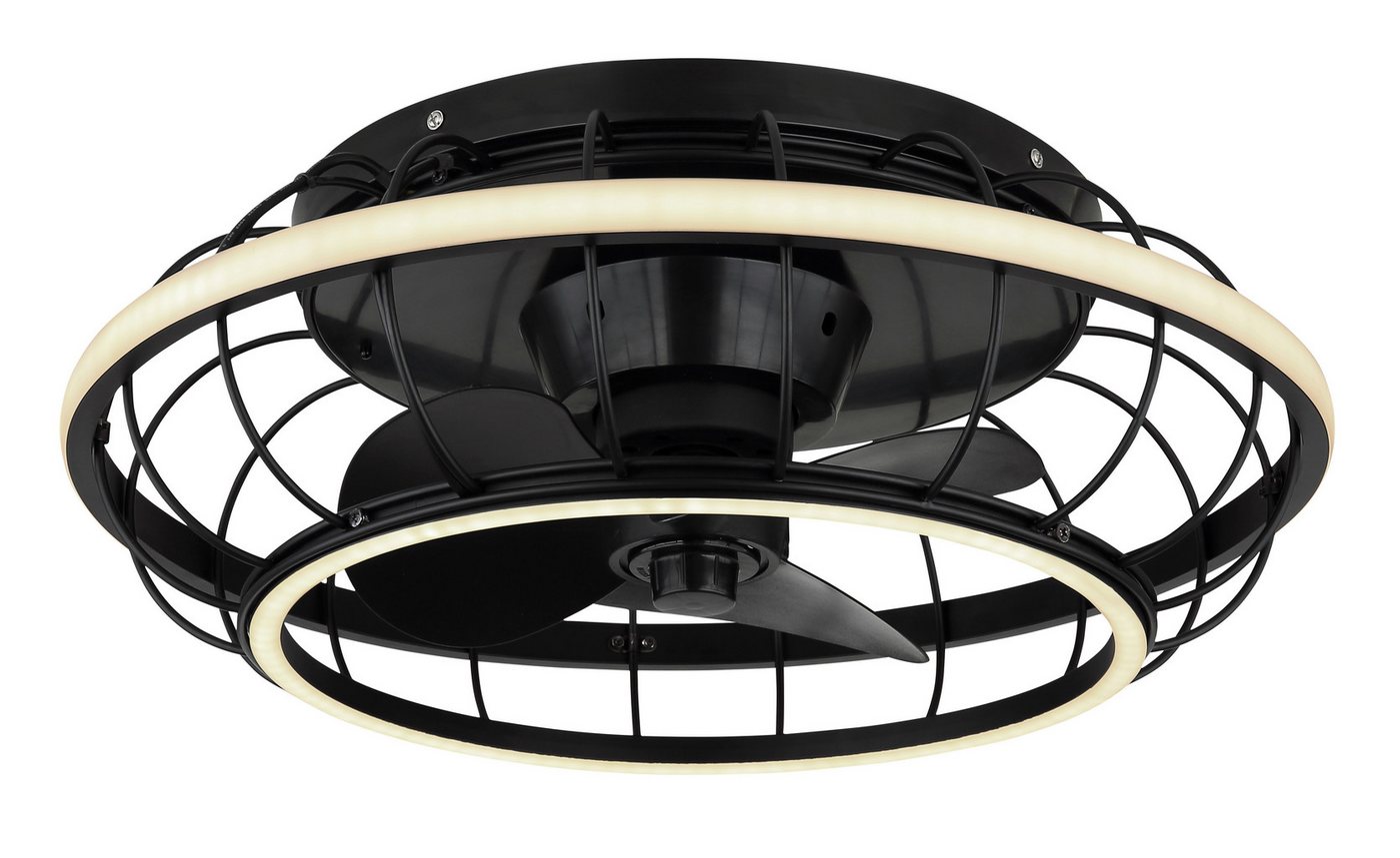 GLOBO LIGHTING Deckenleuchte LINAY Deckenventilator, CCT - über Fernbedienung, Dimmer, Dimmfunktion, Farbsteuerung, Timerfunktion, Ventilatorfunktion, dimmbar über Fernbedienung, mehrere Helligkeitsstufen, LED fest integriert, Ventilator Metall schwarz matt, LED GLOBO LIGHTING Deckenleuchte LINAY Deckenventilator, CCT - über Fernbedienung, Dimmer, Dimmfunktion, Farbsteuerung, Timerfunktion, Ventilatorfunktion, dimmbar über Fernbedienung, mehrere Helligkeitsstufen, LED fest integriert, Ventilator Metall schwarz matt, LED von GLOBO LIGHTING