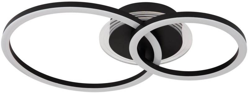 GLOBO LIGHTING LED Deckenleuchte LORETTA, Memoryfunktion, LED fest integriert, warmweiß - kaltweiß, Deckenlampe, rund, Wohnzimmer, Schlafzimmer von GLOBO LIGHTING