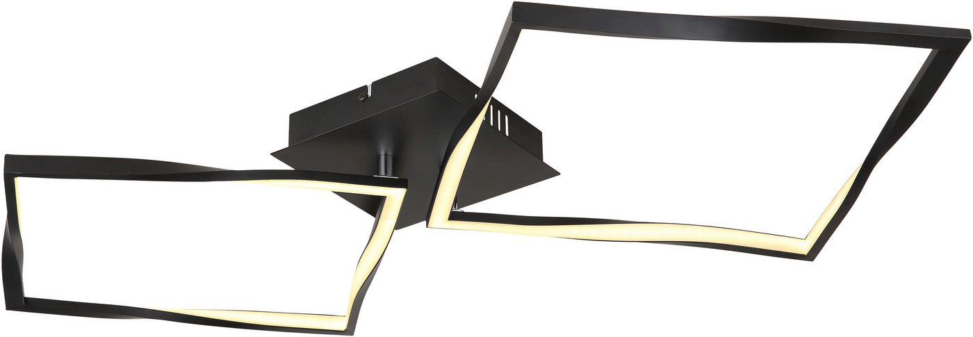 GLOBO LIGHTING Deckenleuchte MAXXY, LED fest integriert, Warmweiß, Deckenlampe Wohnzimmer-Leuchte Schlafzimmer-Leuchte Flur Küche von GLOBO LIGHTING