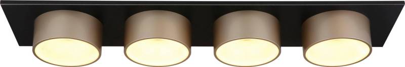 GLOBO LIGHTING Deckenleuchte RAYMOND, LED fest integriert, Warmweiß, Deckenlampe Wohnzimmer-Leuchte Schlafzimmer-Leuchte Flur Küche von GLOBO LIGHTING