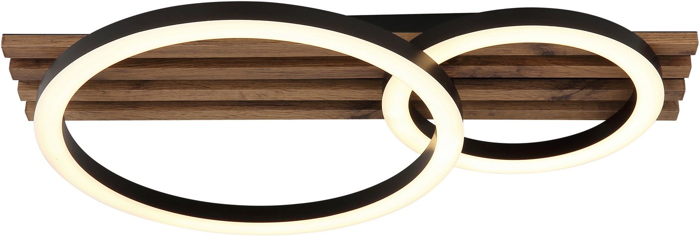 GLOBO LIGHTING Deckenleuchte TISHA, LED fest integriert, Warmweiß, Deckenlampe Wohnzimmer-Leuchte Schlafzimmer-Leuchte Flur Küche von GLOBO LIGHTING