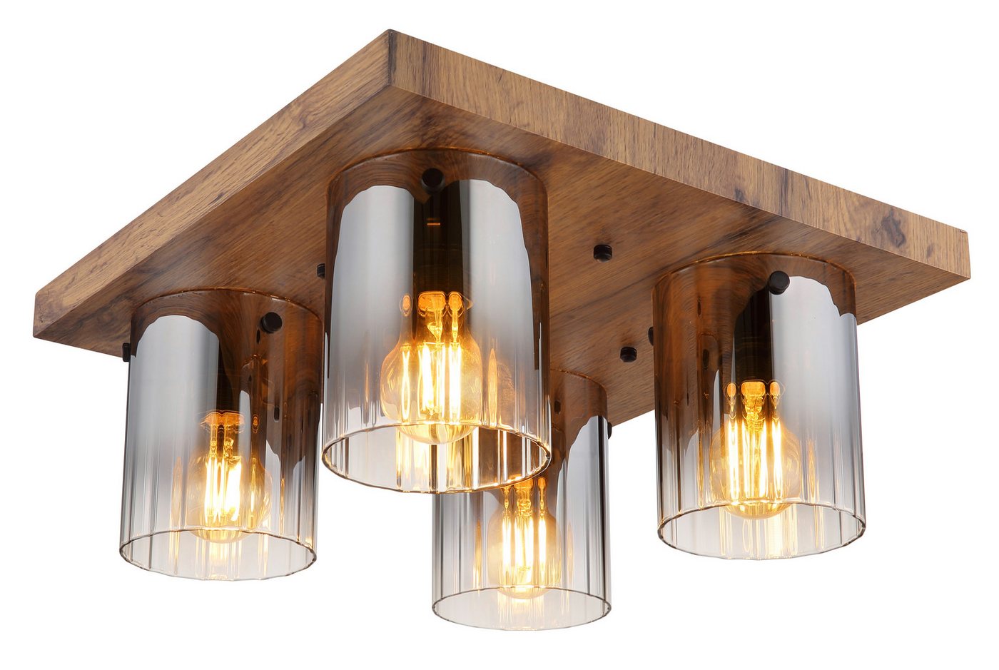 GLOBO LIGHTING Deckenleuchte UNDERWOOD, ohne Leuchtmittel, Deckenlampe Wohnzimmer-Leuchte Schlafzimmer-Leuchte Flur Küche von GLOBO LIGHTING