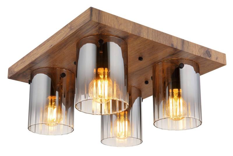 GLOBO LIGHTING Deckenleuchte UNDERWOOD, ohne Leuchtmittel, Deckenlampe Wohnzimmer-Leuchte Schlafzimmer-Leuchte Flur Küche von GLOBO LIGHTING