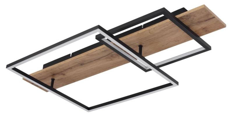 GLOBO LIGHTING LED Deckenleuchte VANNI, Memoryfunktion, LED fest integriert, Warmweiß, Deckenlampe, unterschiedliche Quadrate, 3 Helligkeitsstufen von GLOBO LIGHTING